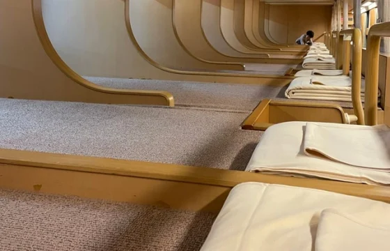 sleeper train cabin interior
