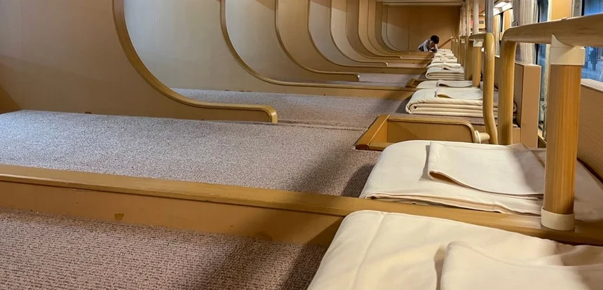 sleeper train cabin interior